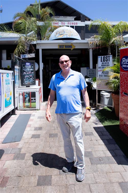 Mark Ferguson in front of Ferg's